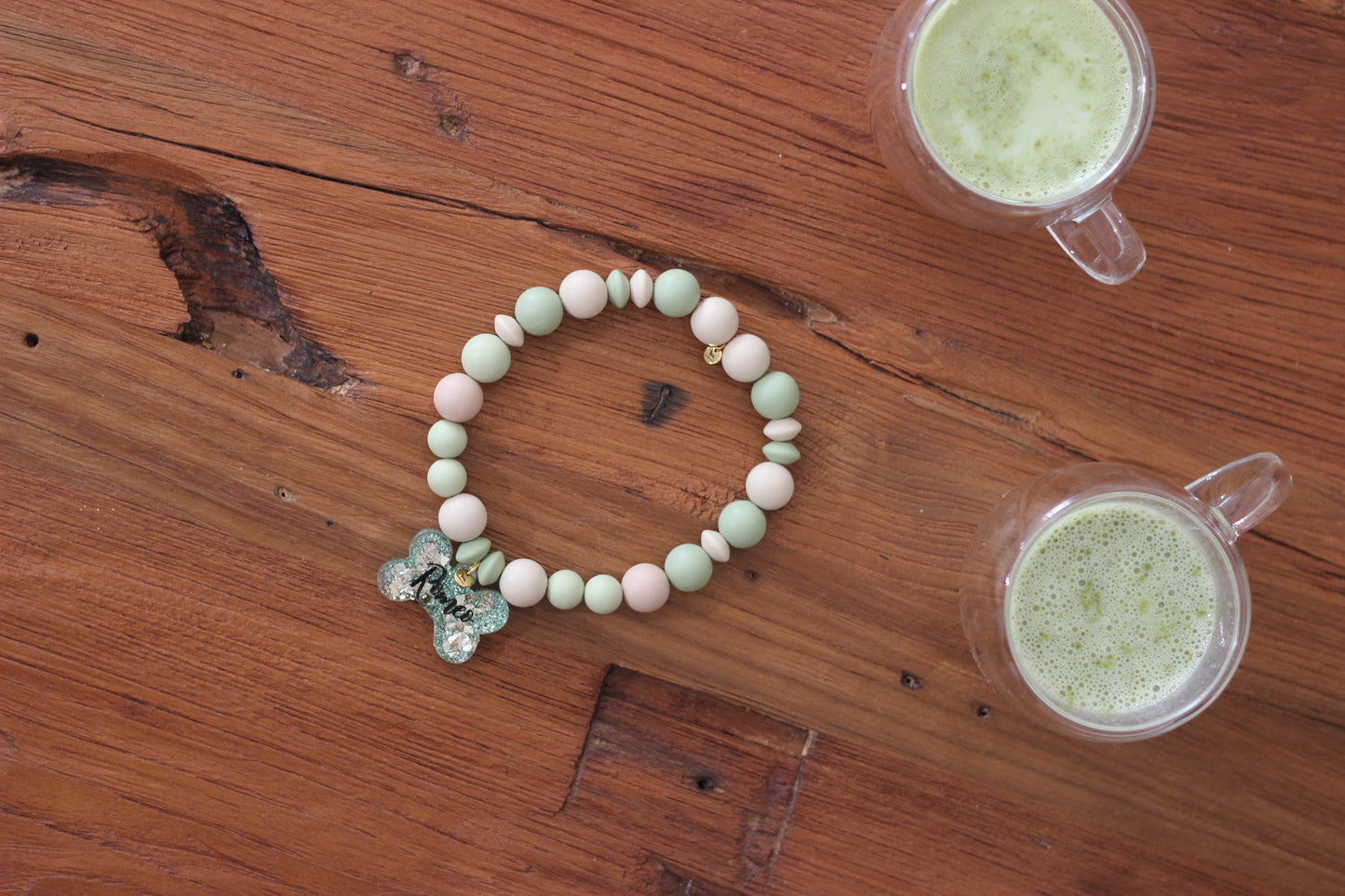 Collar Verde y Marrón ROMEO