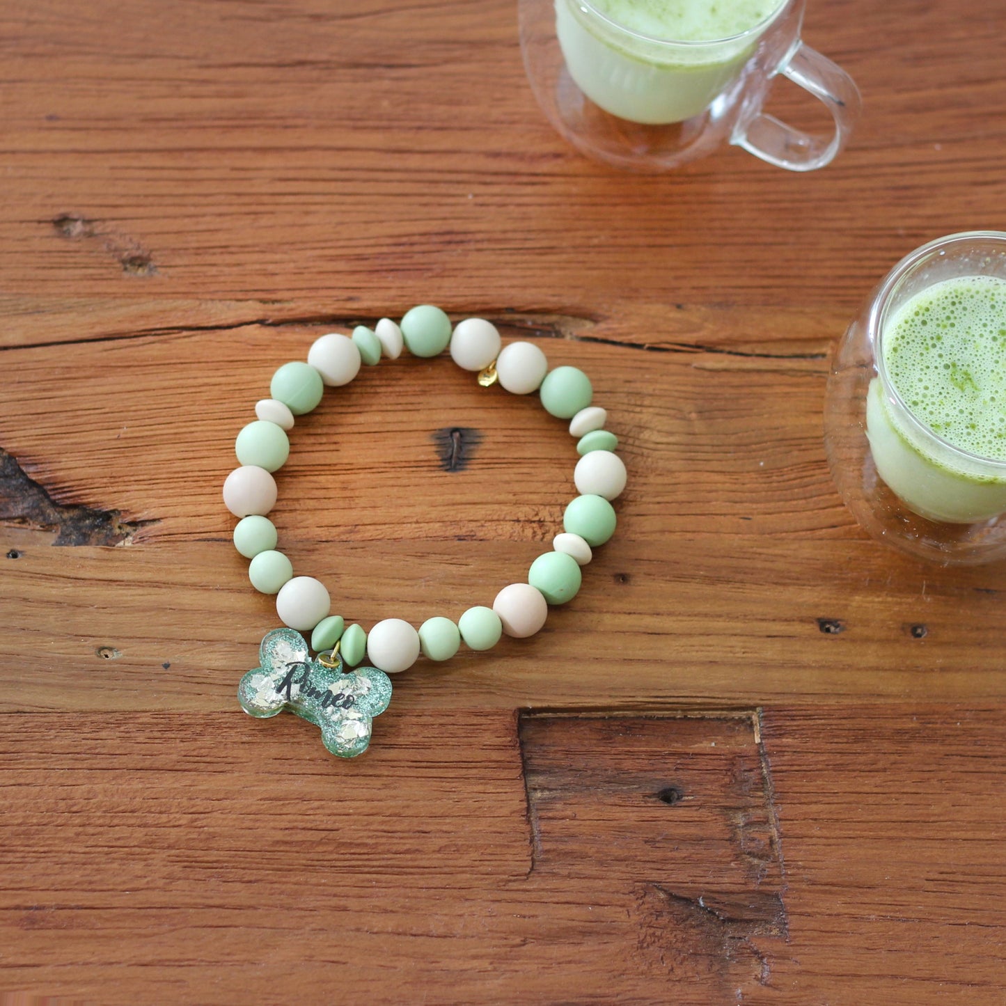 Joya identificativa VERDE Y MARRÓN Romeo