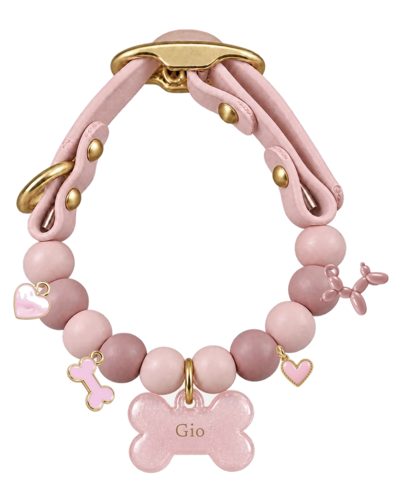Halsband „Pétalos“ mit Schmuckstein und Charms