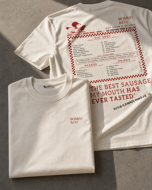 Camiseta "Hotdogs & Shakes"