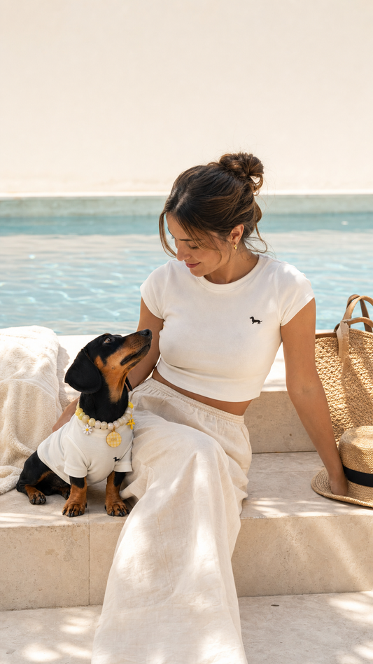 "Crop Top" Romeo &Co mujer bordado