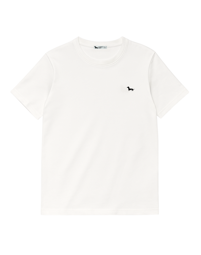 Camiseta boxy fit bordada Romeo &Co