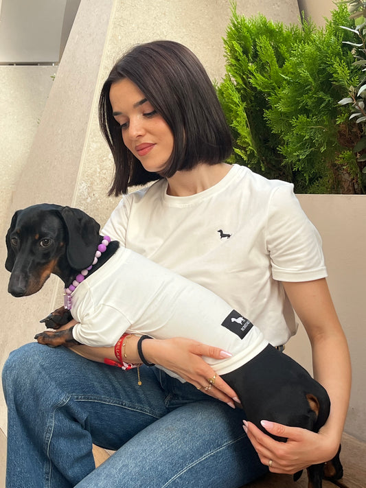 Camiseta Romeo &Co mujer "Boxy fit" bordada