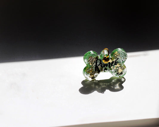 Joya identificativa VERDE Y MARRÓN Romeo