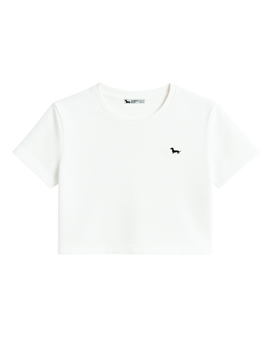 "Crop Top" mujer bordado