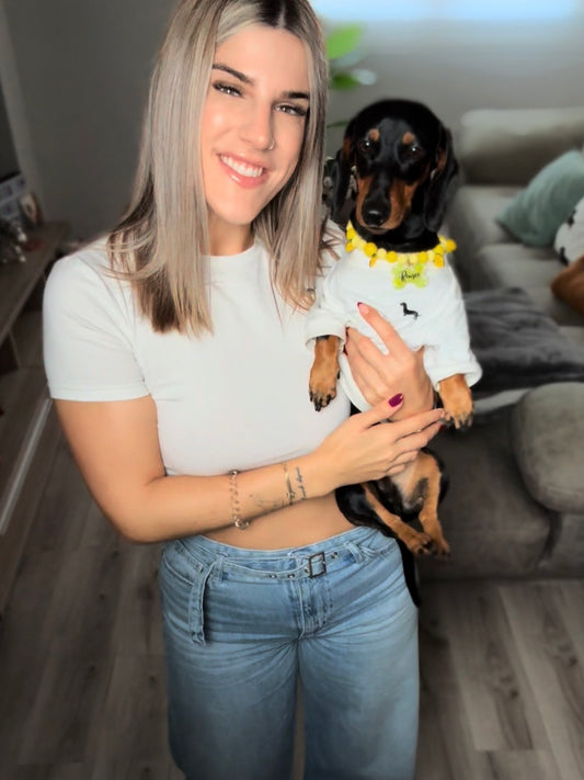 "Crop Top" Romeo &Co mujer bordado