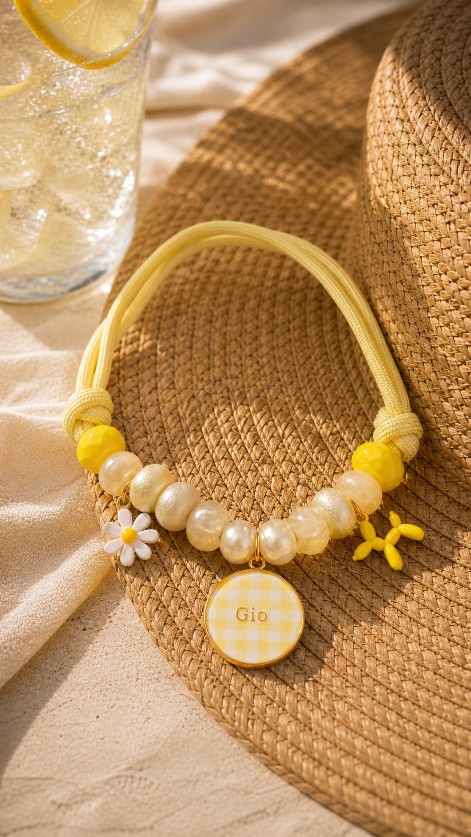 Collar Vichy Amarillo