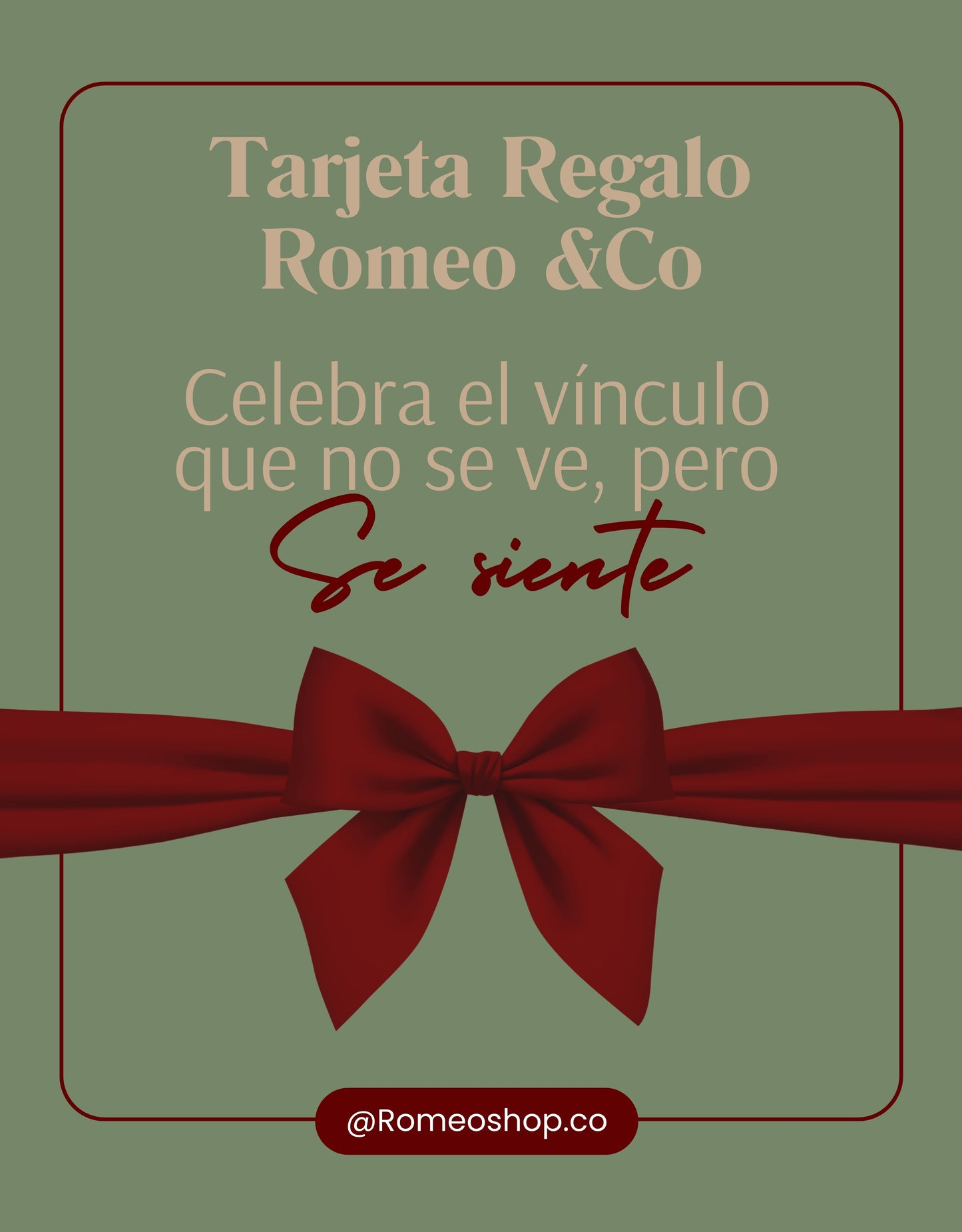 Tarjetas regalo Romeo &Co