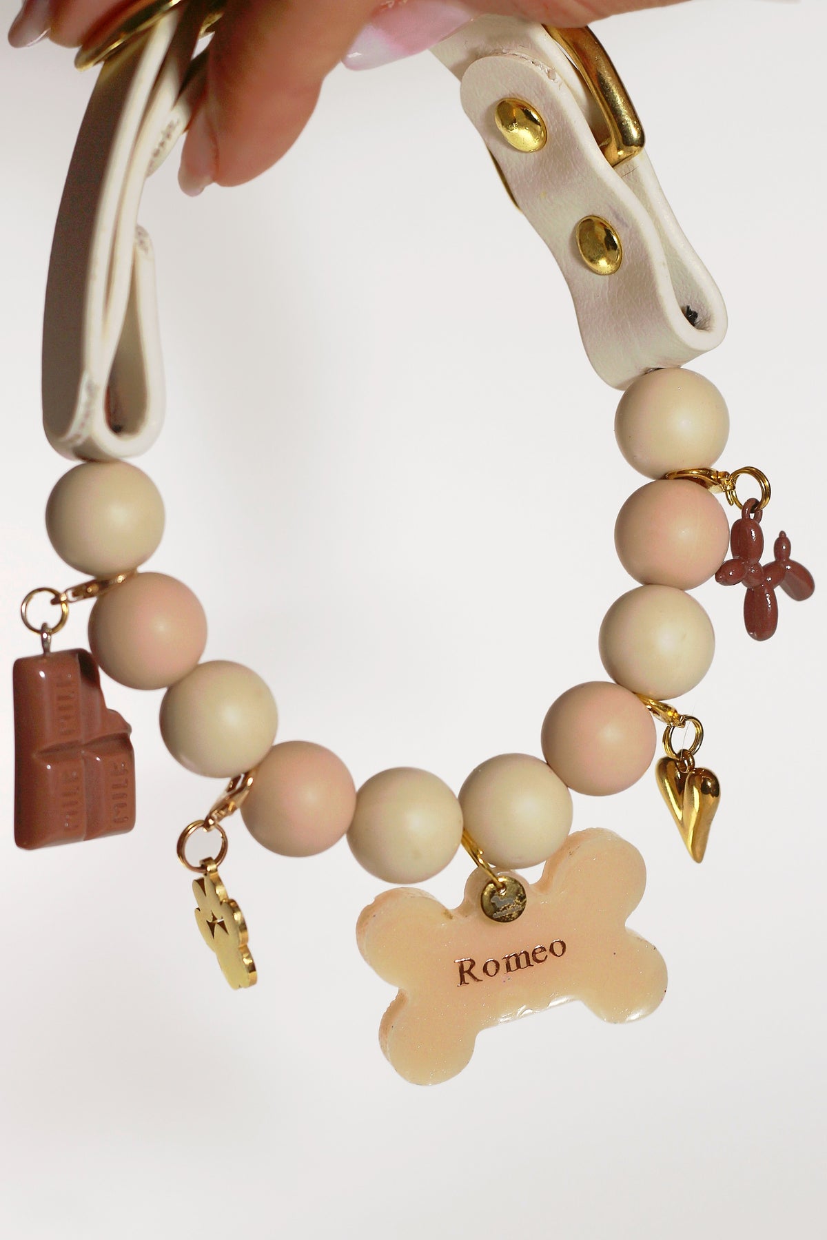 Collier de promenade CRÈME