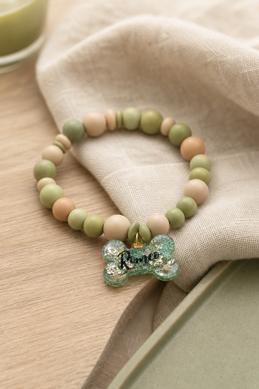 Collar Verde y Marrón ROMEO